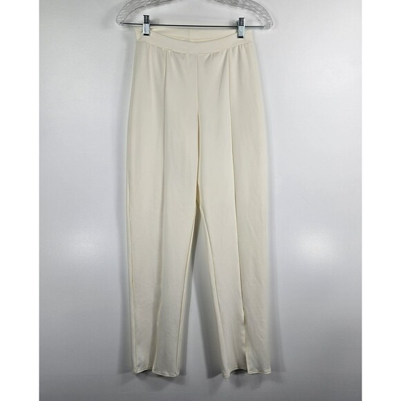 Kelle Leggings Size Small Adult Ivory Color Dancer Pants Slit Front - Picture 1 of 7